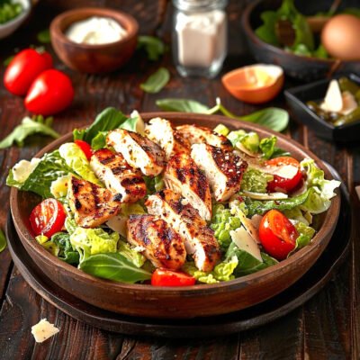 Grilled chicken caesar salad Grilled chicken caesar salad
